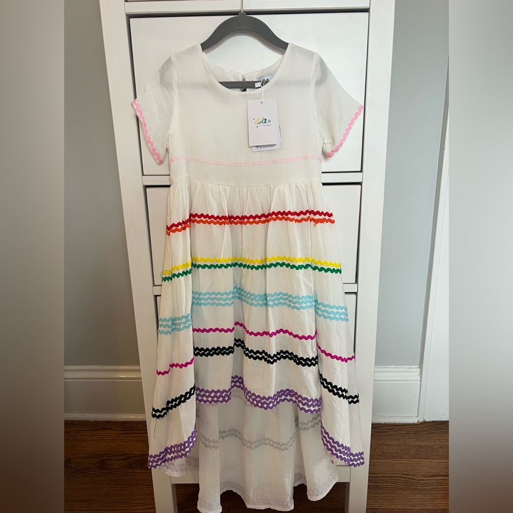 Lola and The Boys Ric Rack Hi Low Dress